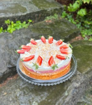 Jahodové raffaello ve střední velikosti
